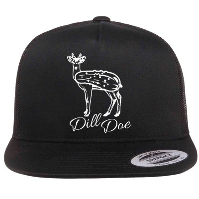 DillDoe Funny Deer Dill Doe Pickle Meme Mashup Flatbill Hat