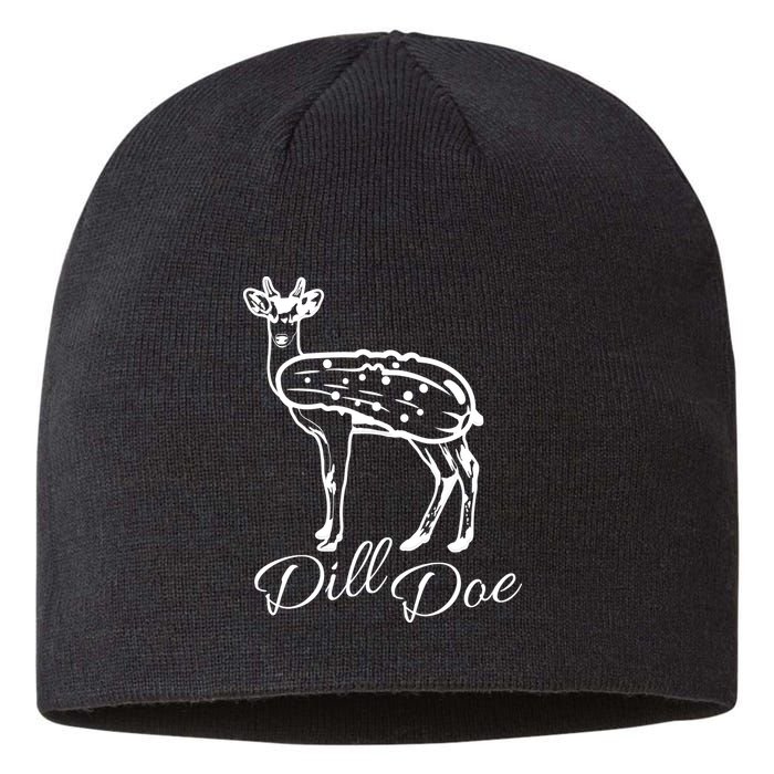 DillDoe Funny Deer Dill Doe Pickle Meme Mashup Sustainable Beanie