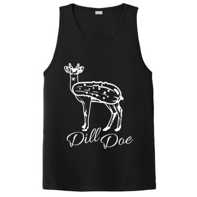 DillDoe Funny Deer Dill Doe Pickle Meme Mashup PosiCharge Competitor Tank