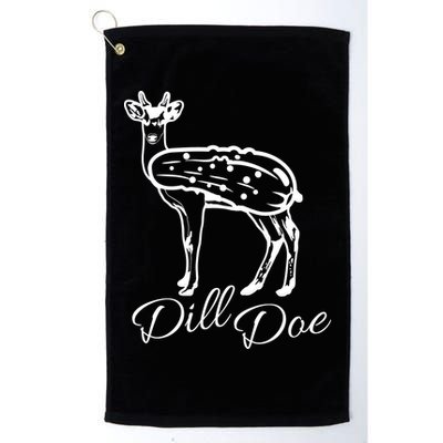 DillDoe Funny Deer Dill Doe Pickle Meme Mashup Golf Towel
