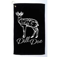 DillDoe Funny Deer Dill Doe Pickle Meme Mashup Golf Towel