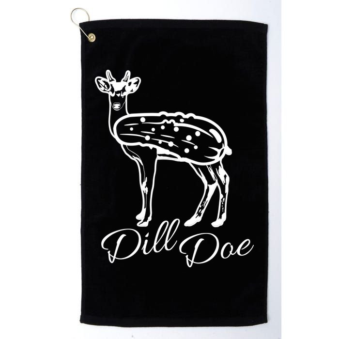 DillDoe Funny Deer Dill Doe Pickle Meme Mashup Golf Towel