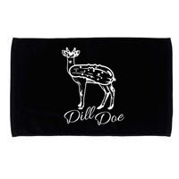 DillDoe Funny Deer Dill Doe Pickle Meme Mashup Microfiber Hand Towel