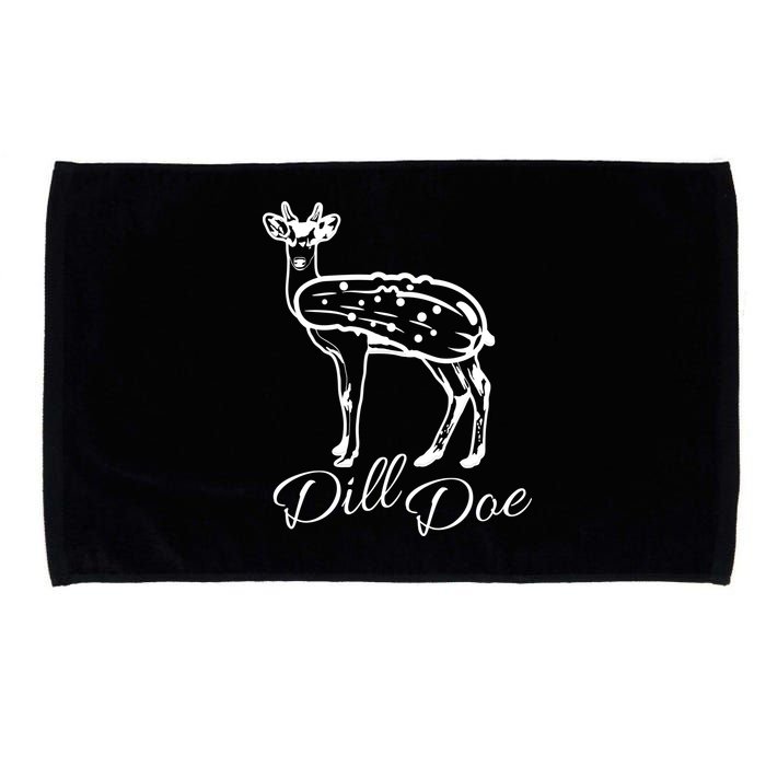 DillDoe Funny Deer Dill Doe Pickle Meme Mashup Microfiber Hand Towel
