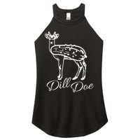 DillDoe Funny Deer Dill Doe Pickle Meme Mashup Women's Perfect Tri Rocker Tank