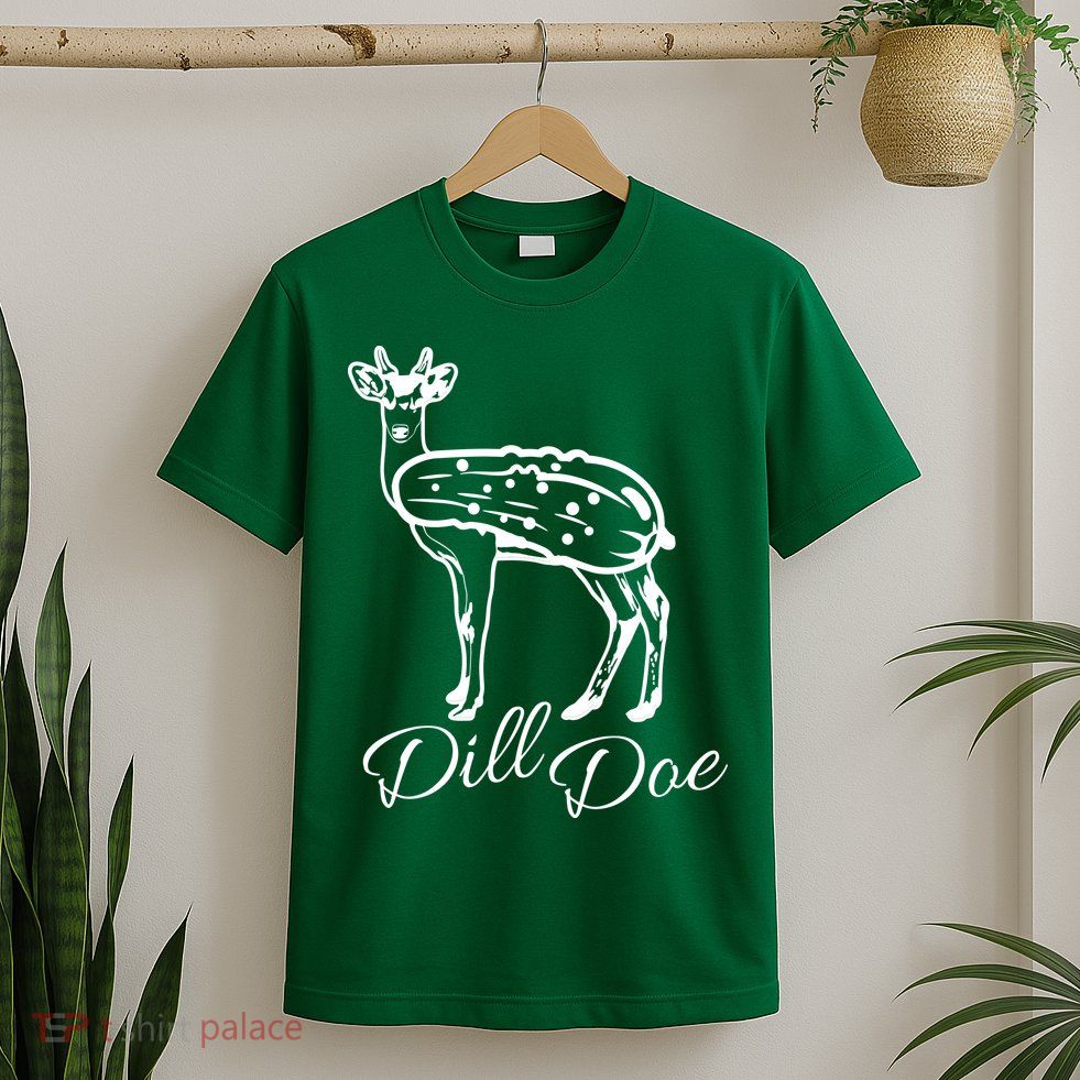 DillDoe Funny Deer Dill Doe Pickle Meme Mashup T-Shirt