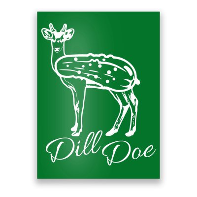 DillDoe Funny Deer Dill Doe Pickle Meme Mashup Poster