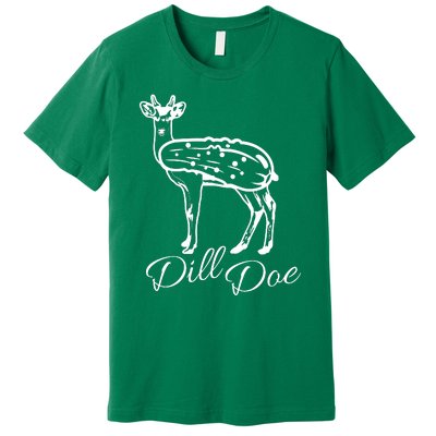 DillDoe Funny Deer Dill Doe Pickle Meme Mashup Premium T-Shirt