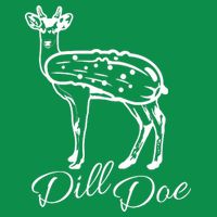 DillDoe Funny Deer Dill Doe Pickle Meme Mashup Baby Bodysuit