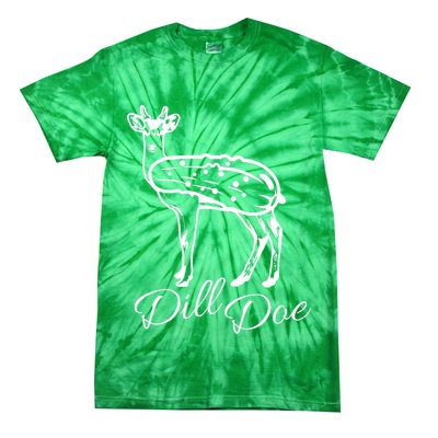 DillDoe Funny Deer Dill Doe Pickle Meme Mashup Tie-Dye T-Shirt