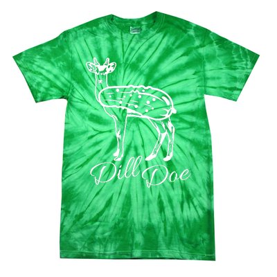 DillDoe Funny Deer Dill Doe Pickle Meme Mashup Tie-Dye T-Shirt