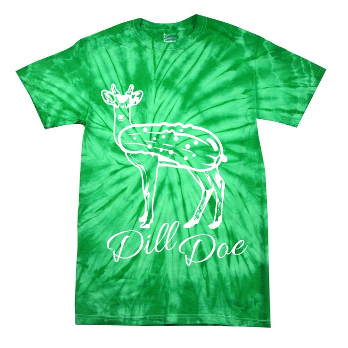 DillDoe Funny Deer Dill Doe Pickle Meme Mashup Tie-Dye T-Shirt