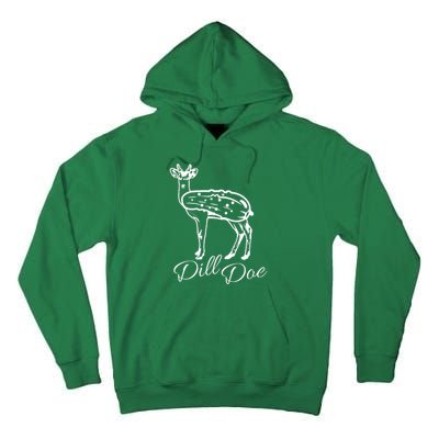 DillDoe Funny Deer Dill Doe Pickle Meme Mashup Tall Hoodie