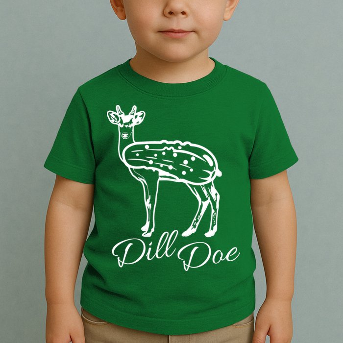DillDoe Funny Deer Dill Doe Pickle Meme Mashup Toddler T-Shirt