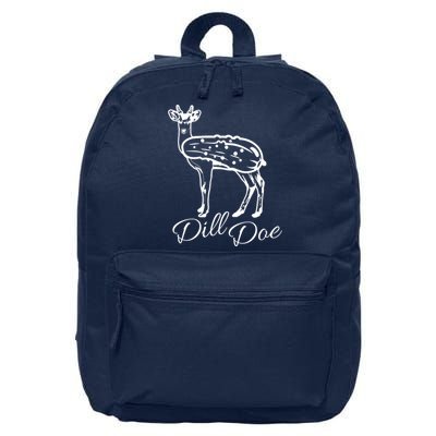 DillDoe Funny Deer Dill Doe Pickle Meme Mashup 16 in Basic Backpack