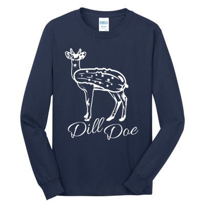 DillDoe Funny Deer Dill Doe Pickle Meme Mashup Tall Long Sleeve T-Shirt