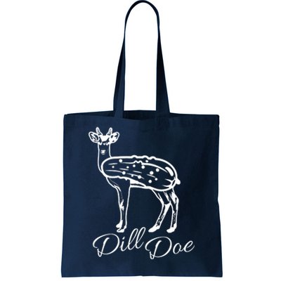 DillDoe Funny Deer Dill Doe Pickle Meme Mashup Tote Bag