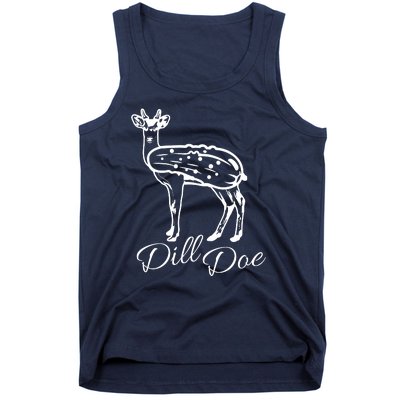 DillDoe Funny Deer Dill Doe Pickle Meme Mashup Tank Top