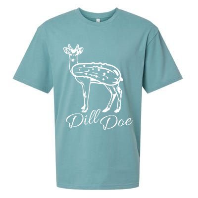 DillDoe Funny Deer Dill Doe Pickle Meme Mashup Sueded Cloud Jersey T-Shirt