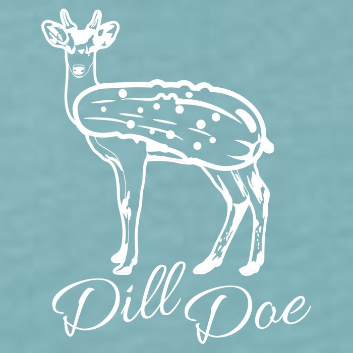 DillDoe Funny Deer Dill Doe Pickle Meme Mashup Sueded Cloud Jersey T-Shirt