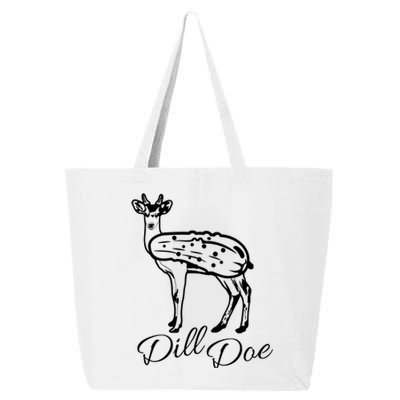 DillDoe Funny Deer Dill Doe Pickle Meme Mashup 25L Jumbo Tote