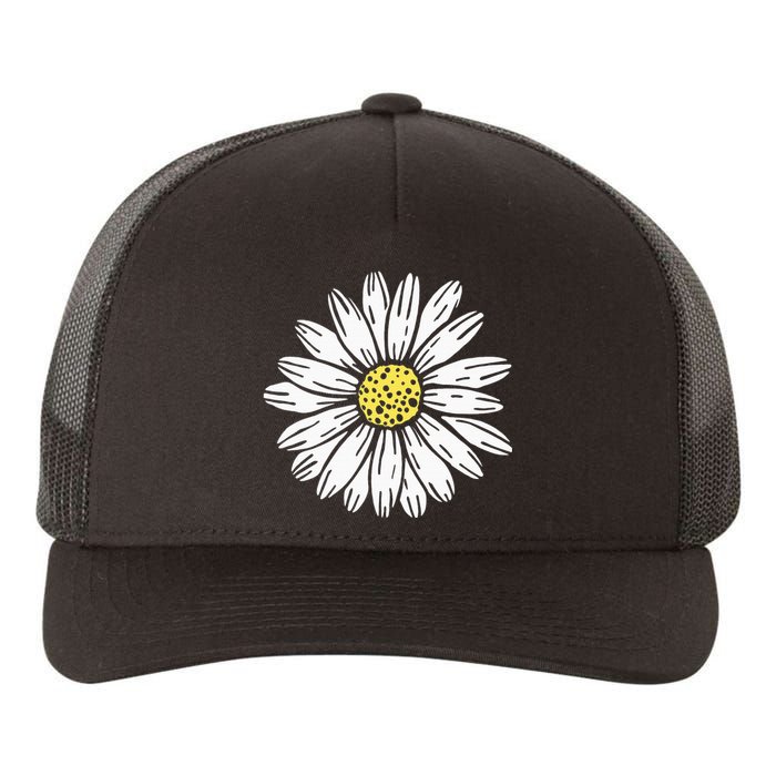 Daisy Flower Design Yupoong Adult 5-Panel Trucker Hat