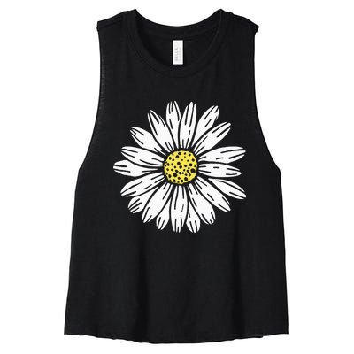 Daisy Flower Design Women's Racerback Cropped Tank