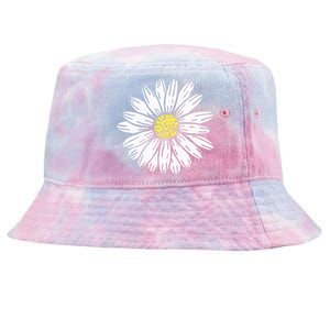 Daisy Flower Design Tie-Dyed Bucket Hat