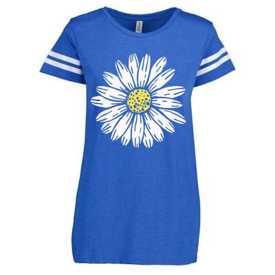 Daisy Flower Design Enza Ladies Jersey Football T-Shirt