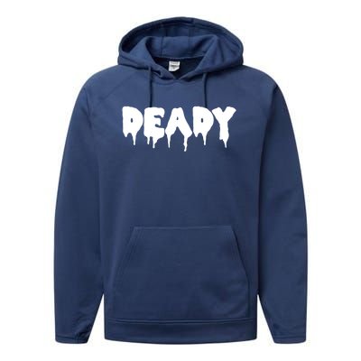 Deady Funny Dad Halloween Parent Couple Partner Matching Cool Gift Performance Fleece Hoodie