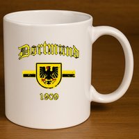 Dortmund Fan Design Ultra Gift 1909 11oz C Handle Ceramic Mug