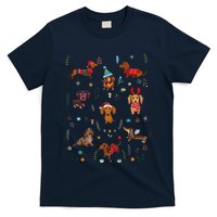 Doxie Fabrics Dachshunds Dog Christmas T-Shirt