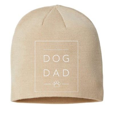 Dog For Dog Dad Paw Print Sustainable Beanie