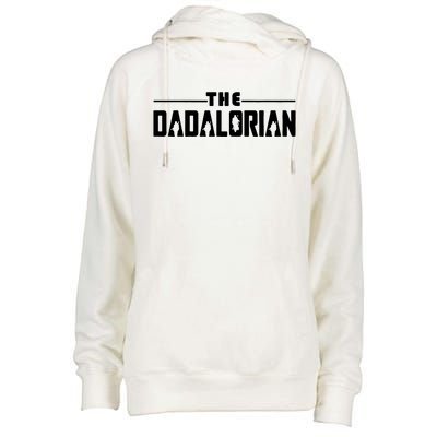 Dadalorian Funny Womens Funnel Neck Pullover Hood