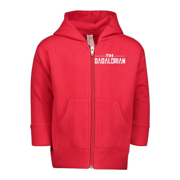 Dadalorian Funny Toddler Zip Fleece Hoodie