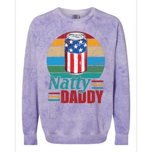 Daddy Funny Dad Bob Beer Drinker Fathers Day Colorblast Crewneck Sweatshirt