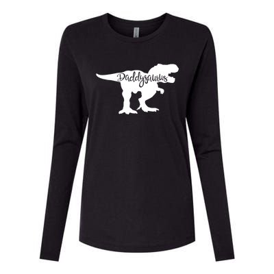 Daddysaurus Father Dad Dinosaur Meaningful Gift Womens Cotton Relaxed Long Sleeve T-Shirt