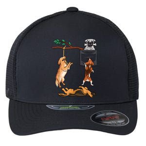 Dog , Funny Dog Tee, Dogs In Pocket , Dog Lover Flexfit Unipanel Trucker Cap