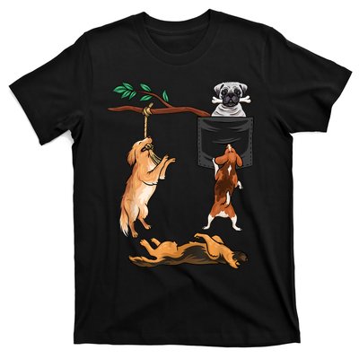 Dog , Funny Dog Tee, Dogs In Pocket , Dog Lover T-Shirt