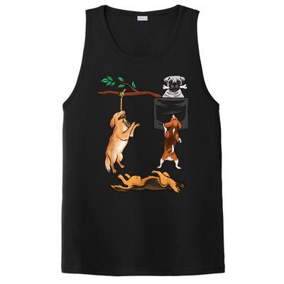 Dog , Funny Dog Tee, Dogs In Pocket , Dog Lover PosiCharge Competitor Tank