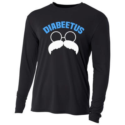 Diabeetus Funny Diabetes Awareness Diabetic Beard Cooling Performance Long Sleeve Crew