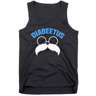 Diabeetus Funny Diabetes Awareness Diabetic Beard Tank Top