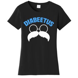 Diabeetus Funny Diabetes Awareness Diabetic Beard Women's T-Shirt