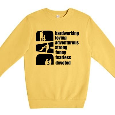 Dadattributes FILES Premium Crewneck Sweatshirt