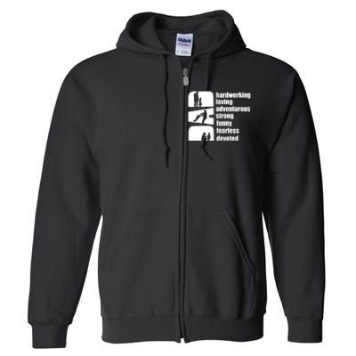 Dadattributes FILES Full Zip Hoodie