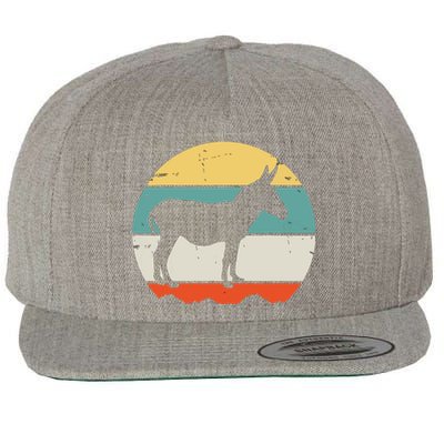 Donkey Funny Wool Snapback Cap