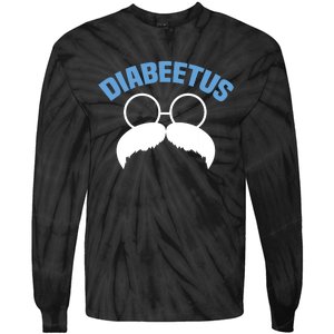 Diabeetus Funny Diabetes Awareness Diabetic Beard Tie-Dye Long Sleeve Shirt