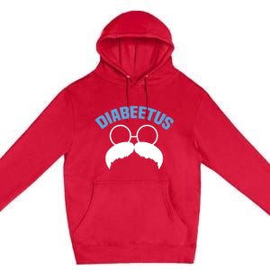 Diabeetus Funny Diabetes Awareness Diabetic Beard Premium Pullover Hoodie