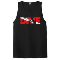 Dive Flag Diver Down Aquaholic Scuba Diving Ocean Life PosiCharge Competitor Tank