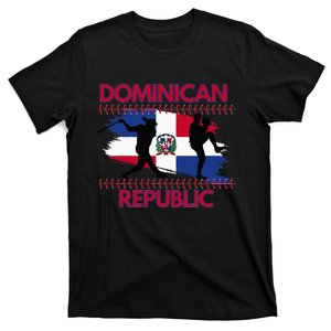 Dominican Flag Dominican Republic Baseball T-Shirt